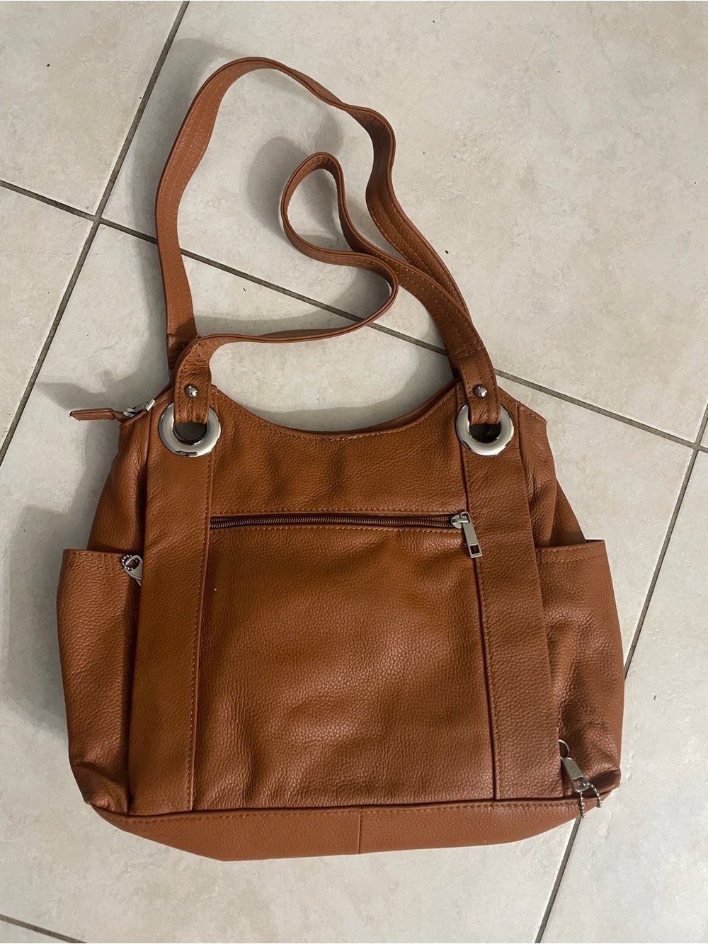 Classic Women's Tote Shoulder Bag in Brown